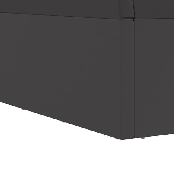 vidaXL Kallvalsat stål/Svart Kallvalsat stål 60 x 60 x 35 cm
