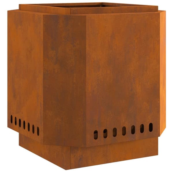 vidaXL Rostfritt stål / Brun Rostfritt stål 48 x 48 x 51 cm Hållbar