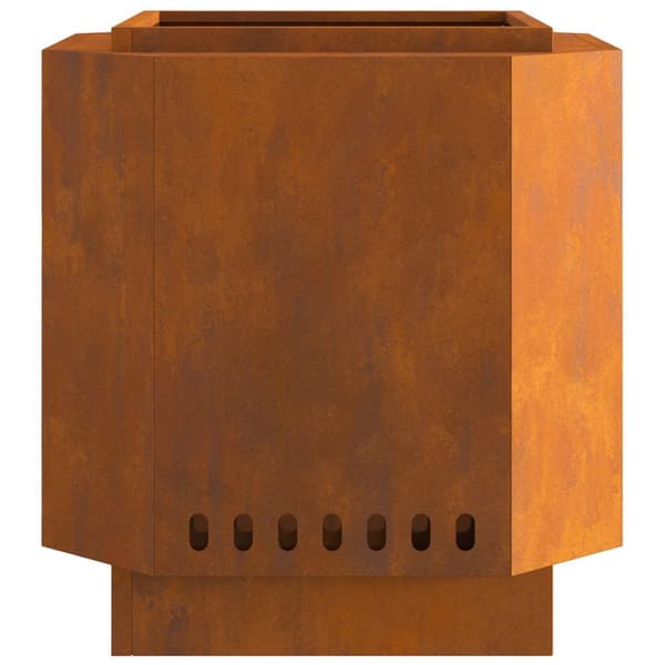 vidaXL Rostfritt stål / Brun Rostfritt stål 48 x 48 x 51 cm Hållbar
