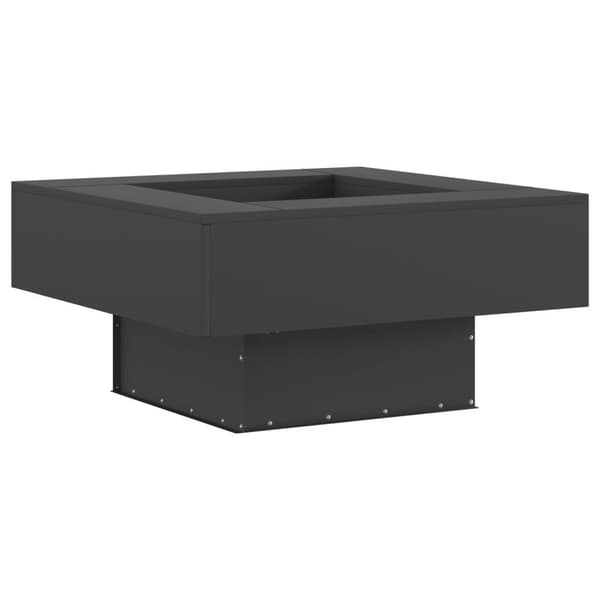 vidaXL Neliö Takka Musta 80x80x40 cm Teräs
