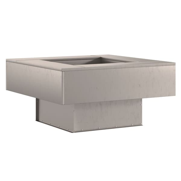 vidaXL Corten Stål 80 x 80 x 40 cm Slidstærk Ildsted Firkanet