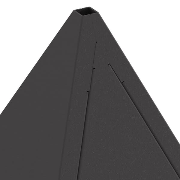 vidaXL Koldvalset stål/Sort Stor Holdbar Ildsted Pyramide Moderne