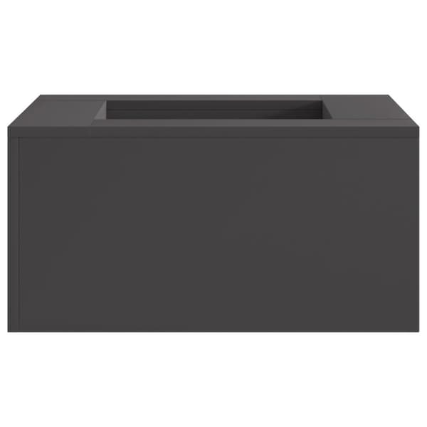 vidaXL Kaldvalset stål/Sort Kaldvalset stål 60 x 60 x 30 cm Holdbar