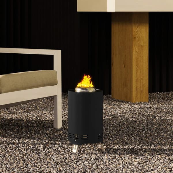 Rootz Fire Bowl Pise - Rökfria eldskal - Rostfritt stål eldstad - Robust & värmebeständig - Ø16x25cm