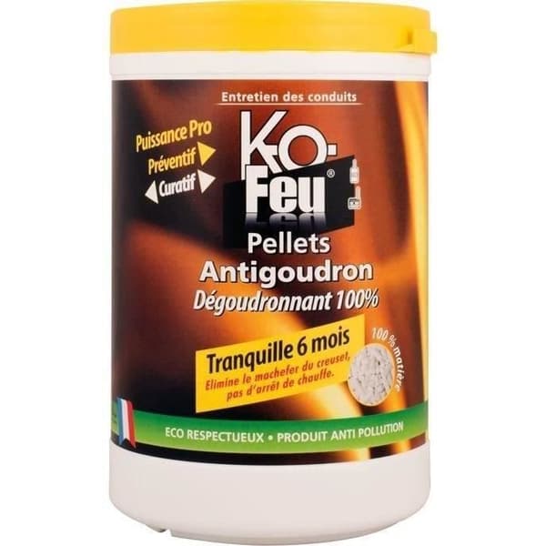 Antitjärspellets - KO FEU - Kofeu pellets 100% 800g - Specialpelletskamin - Miljövänlig