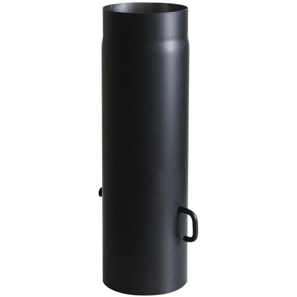 Kamino-Flam spisrör med dragnyckel Ø 150 mm, rak rörlängd 500 mm i Senotherm Lackat stål