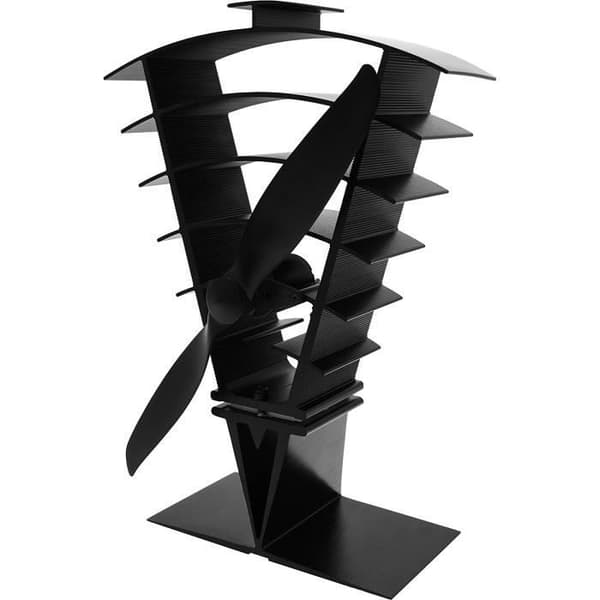 Valiant Vanquish 250 mm miljövänlig värmedriven spisfläkt - svart - FIR364
