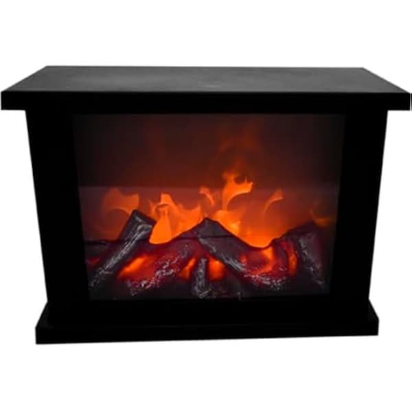 Dekorativ eldstad - TECHNO LINE - T9800 - LED - 29 cm - Rökfri flammeffekt