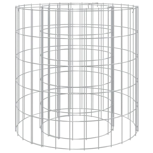 Gabion för eldstad Ø 50 cm galvaniserat järn