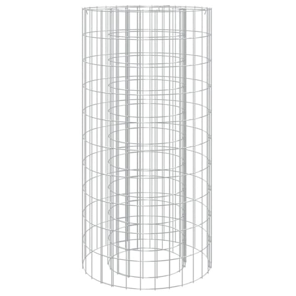 Gabion för eldstad Ø 50 cm galvaniserat järn