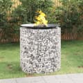Miniatyrbild 1 av 2: Gabion för eldstad Ø 100 cm galvaniserat järn