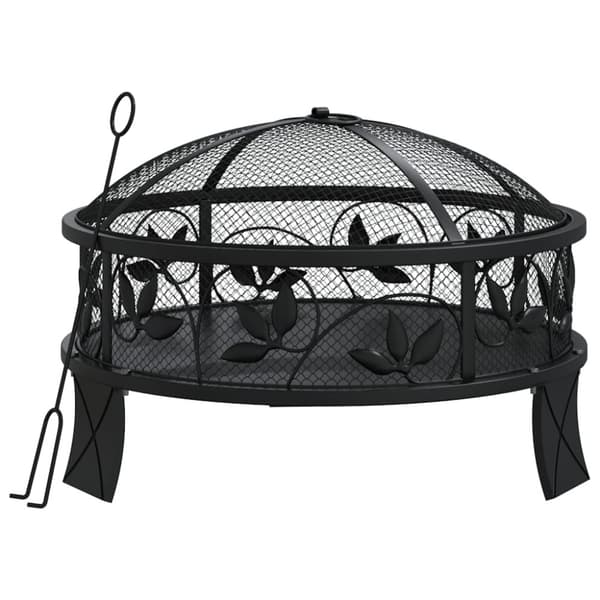 Eldstad med eldgaffel 50 cm XXL stål