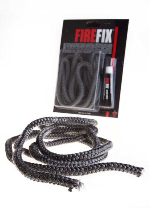 Firefix skorsten - 1767 - 2043 Rund keramisk sladd 8 mm (grå) 2 m lång med värmebeständigt lim