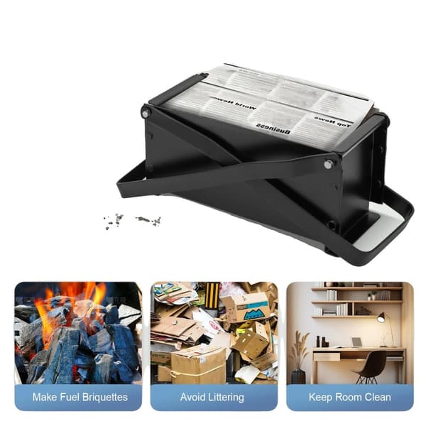 Papir Log Brikette Maker, Holdbar Jernkonstruktion, Energi-Effektiv Design