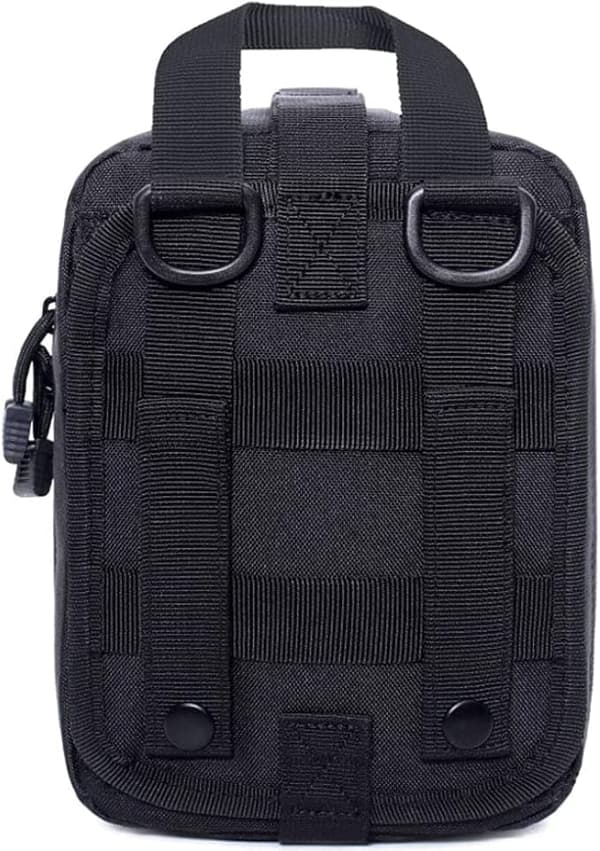 Taktisk Första Hjälpen-Väska – 600D Nylon Molle Ifak Pouch, Rivbar Medicväska för Camping, Vandring & Resa (Tom)