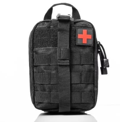 Taktisk Första Hjälpen-Väska – 600D Nylon Molle Ifak Pouch, Rivbar Medicväska för Camping, Vandring & Resa (Tom)
