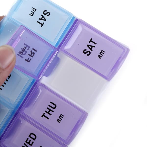 Praktiskt Medicinask Tablettask Dosett (14 fack)