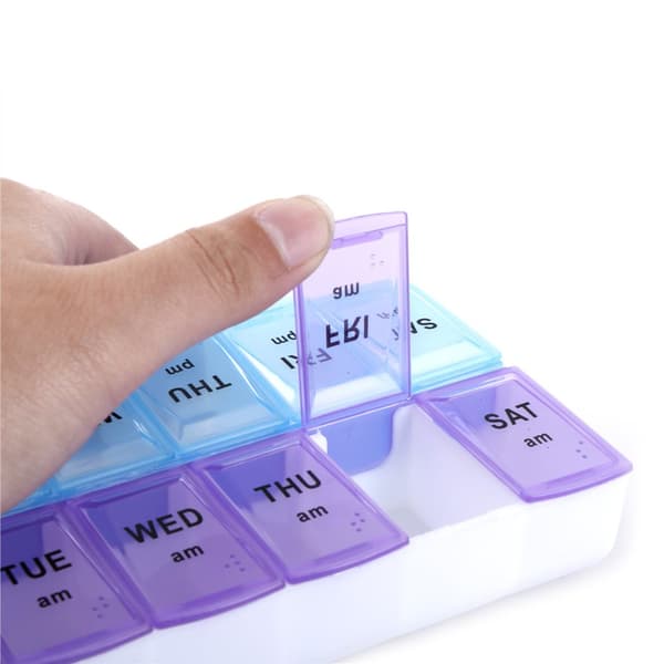 Praktiskt Medicinask Tablettask Dosett (14 fack)