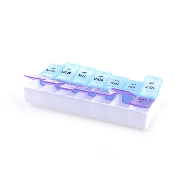 Lättanvänd 14 Fack Medicinask Tablettask Dosett