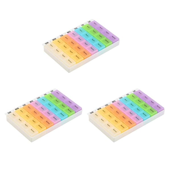 Praktiskt Dosett Medicinask Tablettask (28 fack)