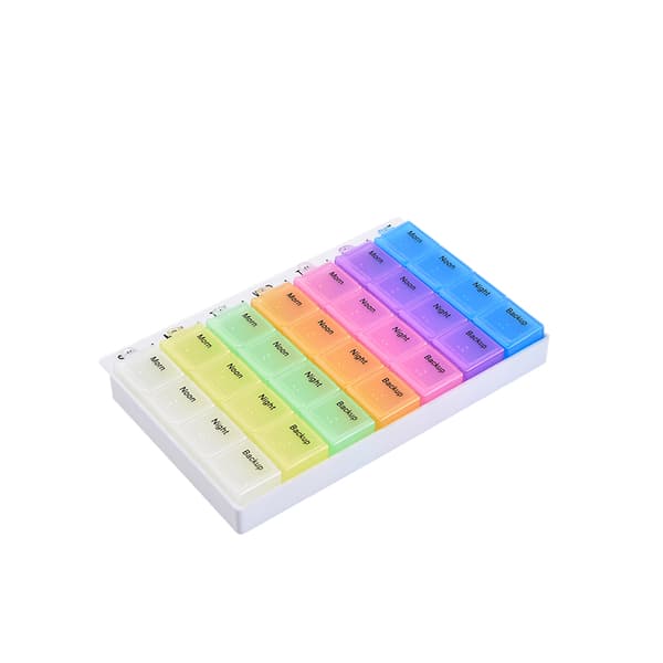 Rymlig Dosett Medicinask Tablettask (28 fack)