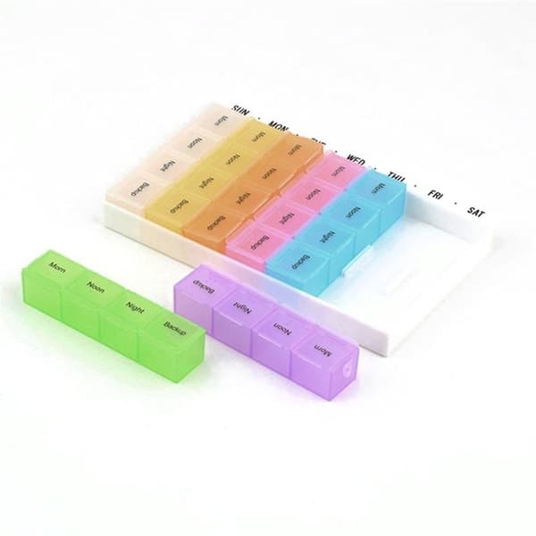 Rymlig Dosett Medicinask Tablettask (28 fack)