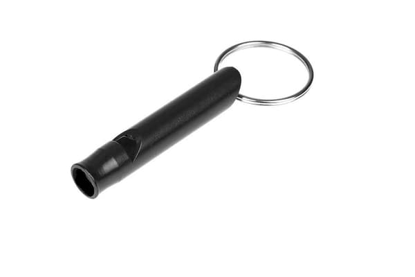 Survival fløjte GUARD WHISTLE aluminium sort (YC-010-BL)