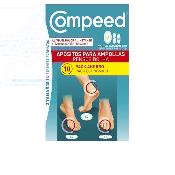 COMPEED AMPOLLS assorted 3 sizes 10 plasters