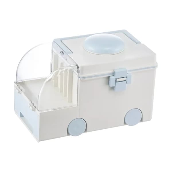 Bärbar Första Hjälpen Kit, Miljövänlig Design, Klassisk Stil,Blå