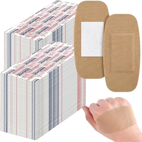 Pcs Flexibla Adhesiva Bandage, Andningsbart Tyg, Storlek 2 x 4 Tum,600