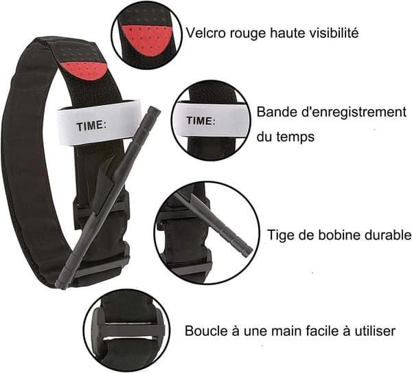 Auledio Turnstile Tactical Turniquet Emergency Kit til jagt og vandreture, til udendørs alvorlige nødsituationer og blodtabskontrol varevogn