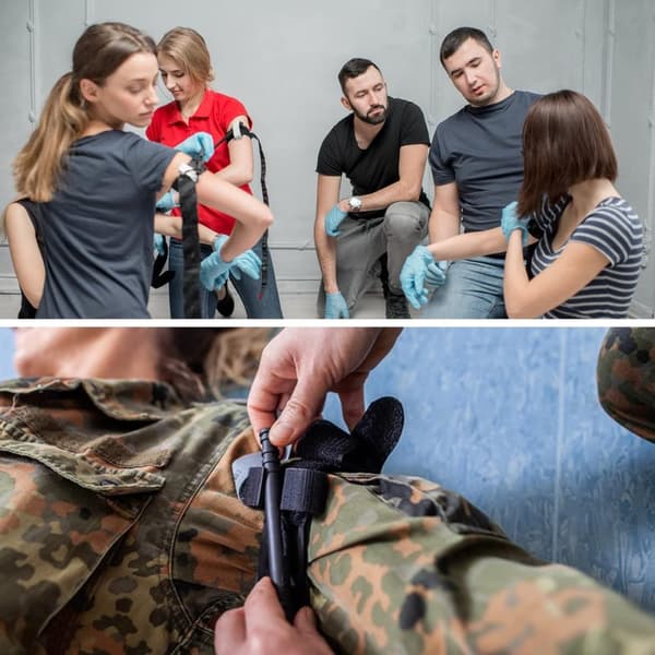 Auledio Turnstile Tactical Turniquet Emergency Kit til jagt og vandreture, til udendørs alvorlige nødsituationer og blodtabskontrol varevogn