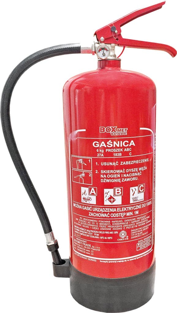 6 kg brandslukker med base, energitype