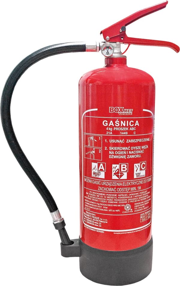 kg pulverslukker med base