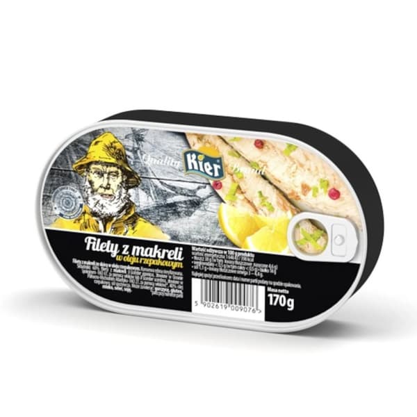 Makrillin fileet rypsiöljyssä 170 g