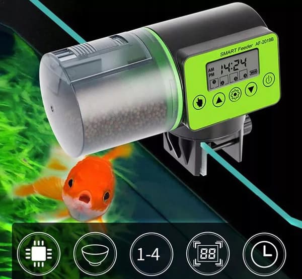 AUTOMATISK AKVARIUMMATARE FÖR FISK XL 200 ml