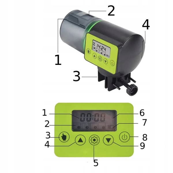 AUTOMATISK AKVARIUMMATARE FÖR FISK XL 200 ml