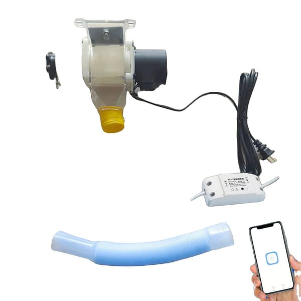 Automatisk Hønsefoder, Solenergi Tidsindstilling, Holdbart Plastmateriale,Wifi kontrol 220v EU