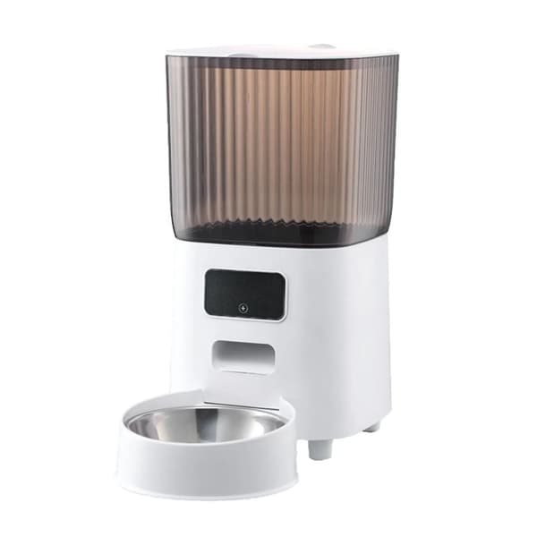 Automatisk kattmatare, 5L kapacitet, smart utfodringsschema,VIT