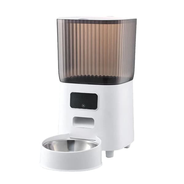 Automatisk kattmatare, 5L kapacitet, smart utfodringsschema,VIT