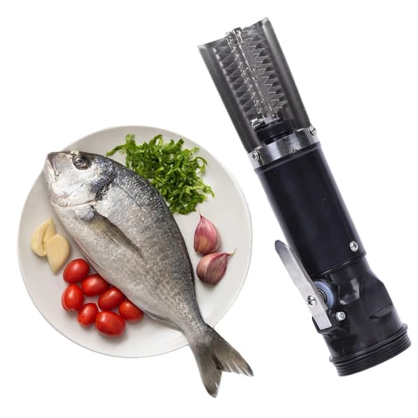 Bærbar Elektrisk Fiskeskala Fjerner, 120W Effekt, Ergonomisk Design,sort