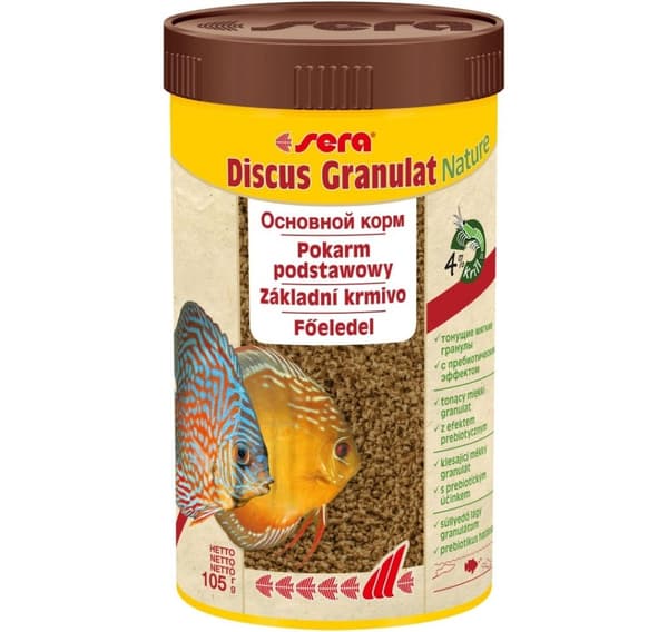 Fuldfoder Discus Granulat Nature 250ml/105g, Sera