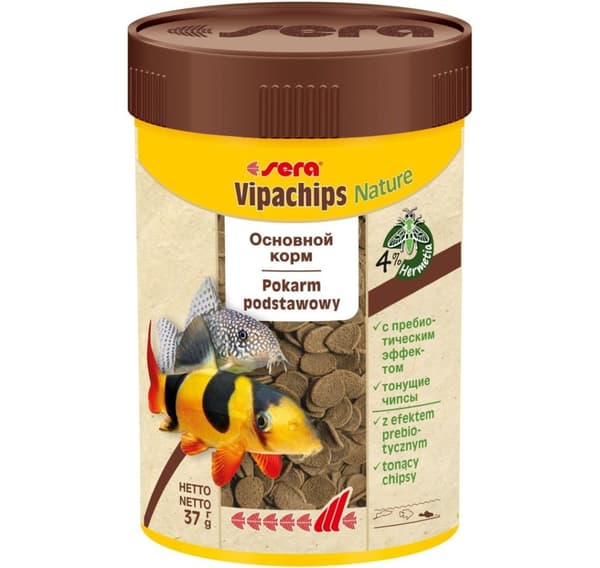 Täysrehu Vipachips Nature 100ml/37g, Sera