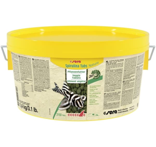 Fuldfoder Spirulina Tabs Nature 2,2L/1,4kg, Sera