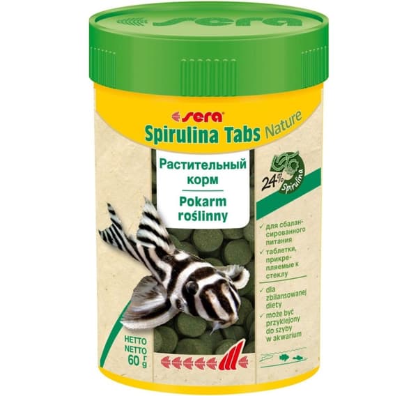 Helfoder Spirulina Tabs Nature 100tab 100ml/60g, Sera