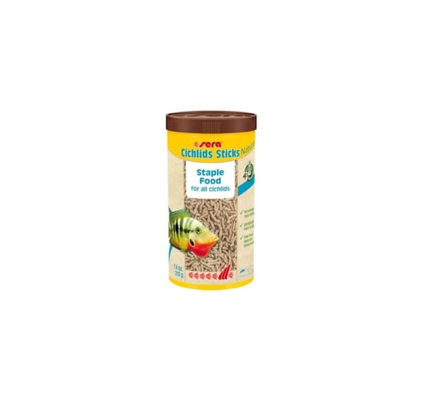 Fuldfoder Cichlide Sticks Nature 1000ml/210g, Sera