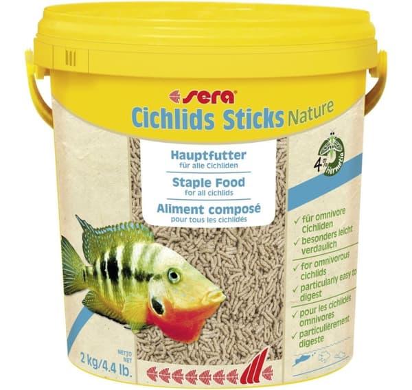 Fuldfoder Cichlide Sticks Nature 10L/2kg, Sera