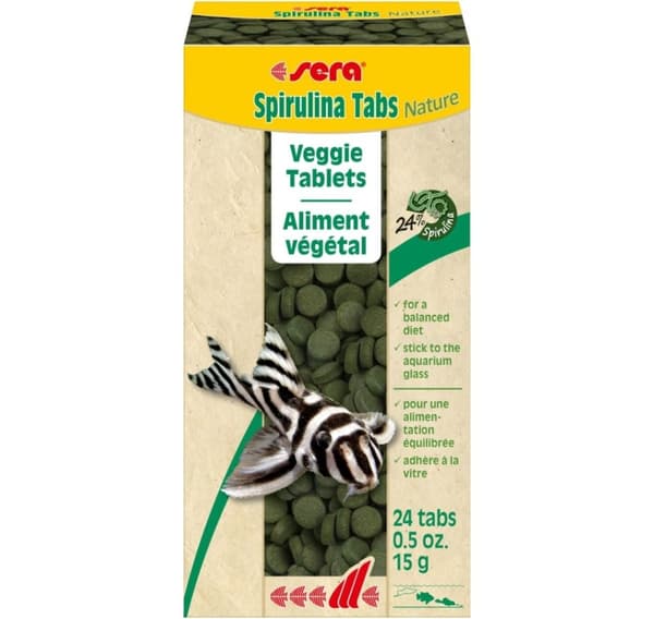 Fuldfoder Spirulina Tabs Nature 24tab/15g, Sera