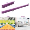 Miniatyrbillede 4 af 8: Balance Beam, 7 Fod Foldbar Bærbar Gulvbalancebjælke med Håndtag til Gymnaster, 82.5x4x2.5 tommer, Lilla