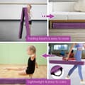 Miniatyrbillede 8 af 8: Balance Beam, 7 Fod Foldbar Bærbar Gulvbalancebjælke med Håndtag til Gymnaster, 82.5x4x2.5 tommer, Lilla